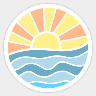 Ocean Sunset Sticker